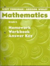 Cover art for Mathematics, Grade 5, Homework Workbook Answer Key