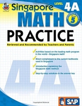 Cover art for Singapore Math Practice, Level 4A, Grade 5
