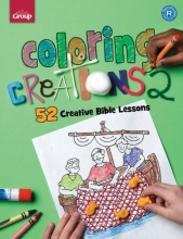 Cover art for Coloring Creations 2: 52 Bible Activity Pages