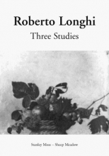 Cover art for Three Studies: Masolino and Masaccio, Caravaggio and His Forerunners, Carlo Braccesco