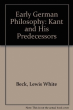Cover art for Early German Philosophy: Kant and His Predecessors