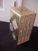 Cover art for J.r.r. Tolkien the Hobbit & the Lord of the Rings Gold Book Box Set Ballantine 1973 4 Book Set