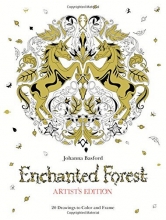 Cover art for Enchanted Forest Artist's Edition: 20 Drawings to Color and Frame