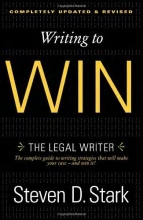 Cover art for Writing to Win: The Legal Writer