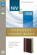 Cover art for NIV, The Message, Parallel Study Bible, Imitation Leather, Brown/Red: Two Bible Versions Together with NIV Study Bible Notes
