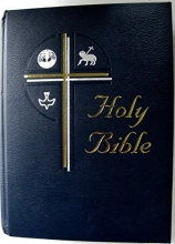 Cover art for NAB Holy Bible Catholic Family Life Edition The New American Bible Navy Hard Cover Edition