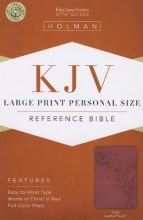 Cover art for KJV Large Print Personal Size Reference Bible, Pink LeatherTouch