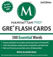 Cover art for 500 Essential Words: GRE Vocabulary Flash Cards (Manhattan Prep GRE Strategy Guides)