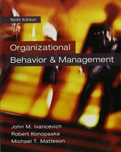 Cover art for Organizational Behavior and Management (Irwin Management)