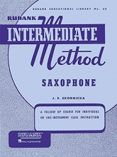 Cover art for Rubank Intermediate Method Saxophone (Rubank Educational Library)