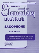 Cover art for RUBANK ELEMENTARY METHOD     SAXOPHONE (Rubank Educational Library)