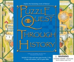 Cover art for Puzzle Quest Through History (Puzzle Quest Board Game Books)