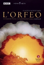 Cover art for Monteverdi - L'Orfeo / Savall, Zanasi, Figueras, Mingardo, Abete, Turk, Vargas, Bettini, Gran Teatre del Liceu Barcelona