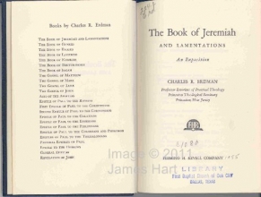 Cover art for The book of Jeremiah and Lamentations,: An exposition
