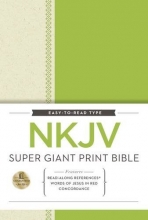 Cover art for NKJV, Super Giant Print Reference Bible, Giant Print, Hardcover, Red Letter Edition