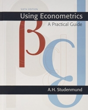Cover art for Using Econometrics: A Practical Guide (6th Edition) (Addison-Wesley Series in Economics)