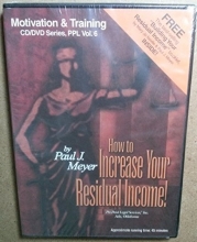 Cover art for HOW TO INCREASE YOUR RESIDUAL INCOME - Part of the 2005 Attitude & Motivation Series. Specifically designed success tools for Associates in Pre-Paid Legal (Attitude & Motivation Series, How to Increase Your Residual Income)