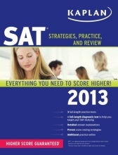 Cover art for Kaplan SAT 2013