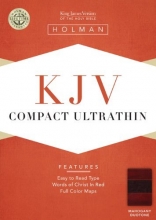 Cover art for KJV Compact Ultrathin Bible, Mahogany LeatherTouch