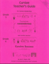 Cover art for Cursive Teacher's Guide, Grade 3-4