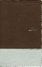 Cover art for NIV, Couples' Devotional Bible, Imitation Leather, Brown/Silver