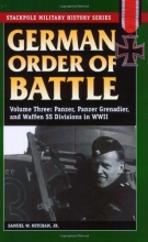 Cover art for German Order of Battle: Panzer, Panzer Grenadier, and Waffen SS Divisions in WWII (Stackpole Military History Series)