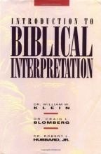 Cover art for Introduction to Biblical Interpretation