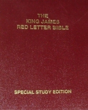 Cover art for THE KING JAMES RED LETTER BIBLE (Special Study Edition) LARGE PRINT