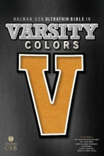 Cover art for HCSB UltraThin Varsity Bible, Orange Simulated Leather
