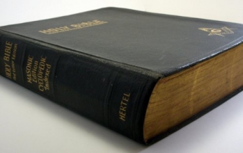 Cover art for Holy Bible Red Letter Edition Masonic Edition Cyclopedic Indexed