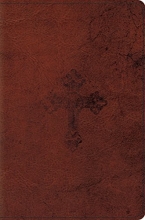 Cover art for ESV Compact Bible (TruTone, Walnut, Weathered Cross Design)