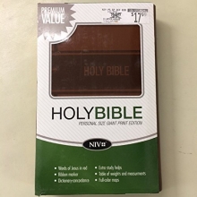 Cover art for NIV Personal Size Giant Print Holy Bible (Text/Brown Italian Duo-Tone)