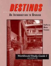 Cover art for Workbook/Study Guide I (Lessons 1-26) to accompany Destinos: An Introduction to Spanish