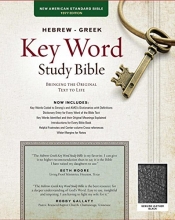 Cover art for The Hebrew-Greek Key Word Study Bible: NASB-77 Edition, Black Genuine (Key Word Study Bibles)