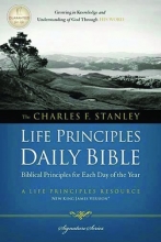 Cover art for NKJV, Charles F. Stanley Life Principles Daily Bible, Hardcover (Signature Series)