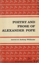 Cover art for Poetry And Prose Of Alexander Pope (Riverside Editions)