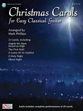 Cover art for Christmas Carols for Easy Classical Guitar (Easy Guitar Book & Online Audio)