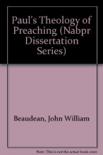 Cover art for Paul's Theology of Preaching (Nabpr Dissertation Series)