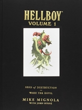 Cover art for Hellboy Library Edition, Volume 1: Seed of Destruction and Wake the Devil