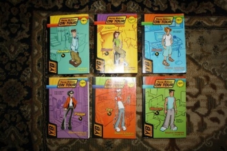 Cover art for 6 volume Young Believer On Tour collection. Includes: 1) Josiah 2) Liane 3) Noah 4) Paige 5) Shane and 6) Taz by Stephen Arterburn with Angela Hunt