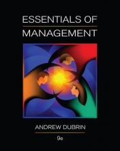 Cover art for Essentials of Management, 9th Edition