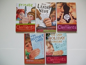 Cover art for Andrew Clements (Set of 5) Frindle; Landry News; No Talking; Report Car; Last Holiday Concert