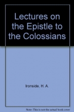 Cover art for Lectures on the Epistle to the Colossians