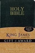 Cover art for KJV, Gift and Award Bible, Imitation Leather, Black, Red Letter Edition
