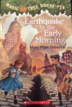 Cover art for Earthquake in the Early Morning (Magic Tree House, No. 24)