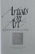 Cover art for Artists on Art: from the XIV to the XX Century