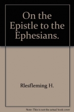 Cover art for Commentary on the Epistle to the Ephesians.