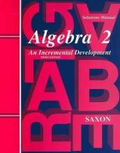 Cover art for Saxon Algebra 2: Solutions Manual
