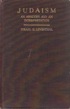 Cover art for Judaism, an analysis and an interpretation