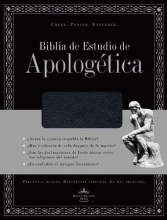 Cover art for Biblia de Estudio de Apologetica, piel fabricada, con indice (Negro) (Spanish Edition)